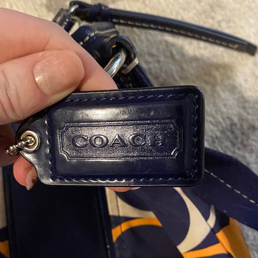 Coach Blue and Orange Crossbody Bag - Picture 4 of 11